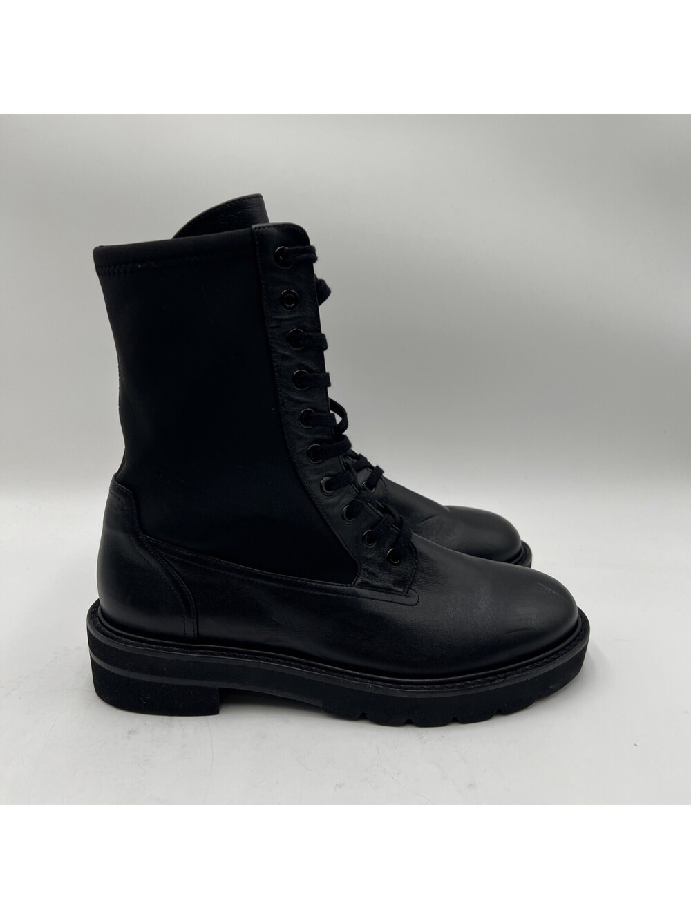 Women’s Stuart Weitzman Ande Lift Black leather boots Size 6B